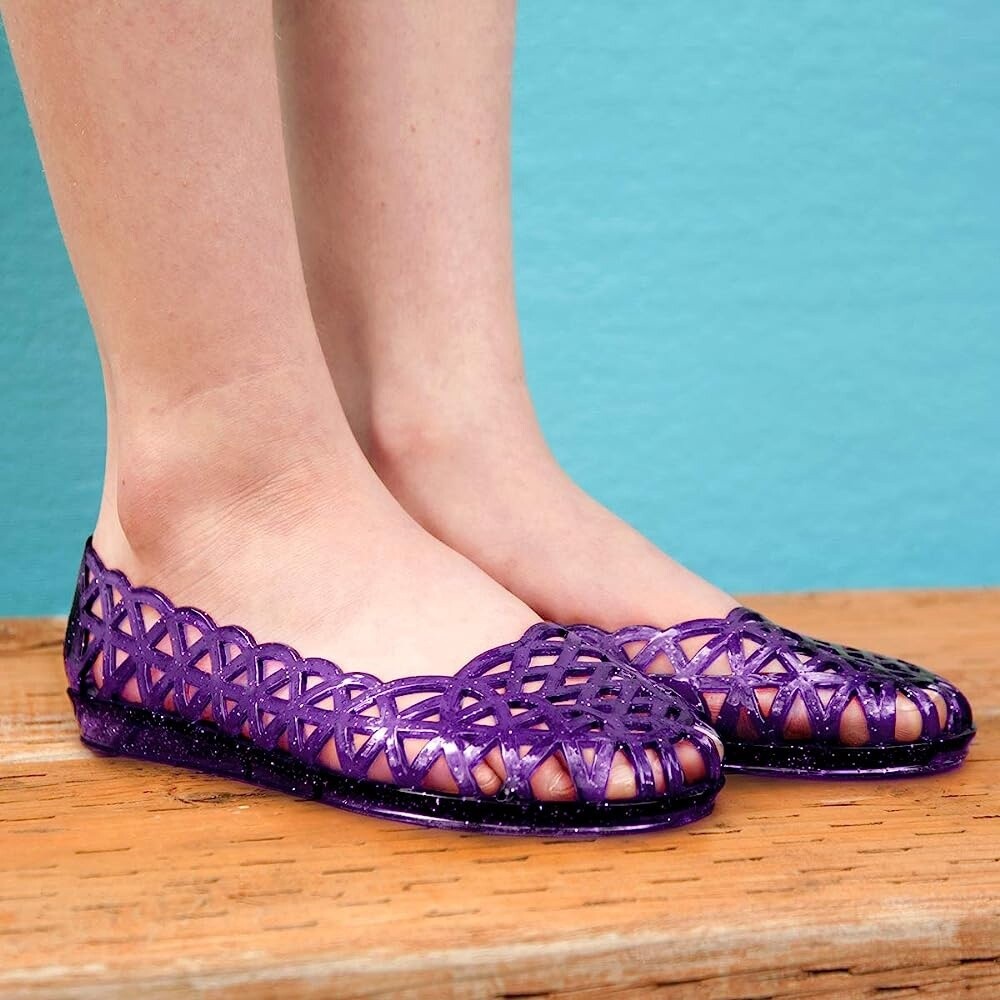 Del Sol Color-Changing Purple Jelly Shoes