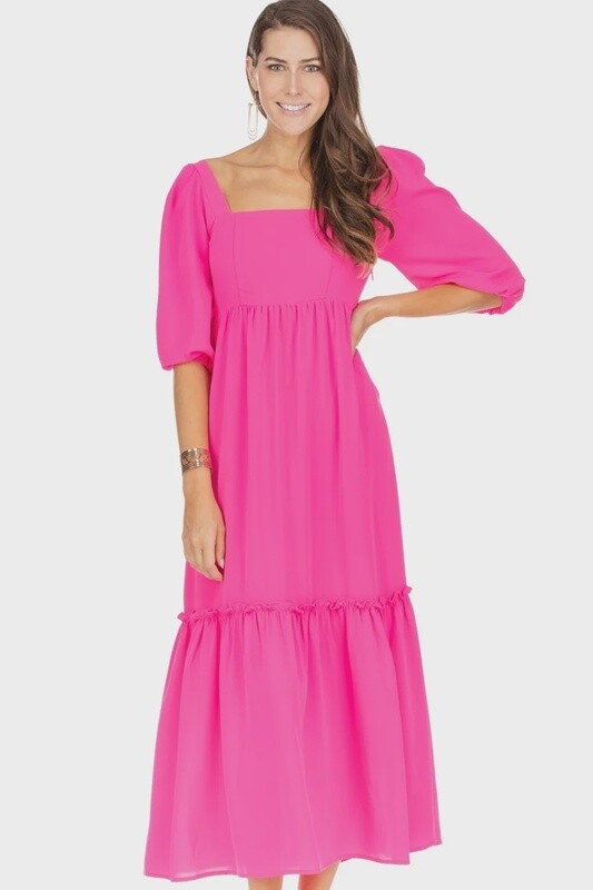 Jade Quarter Sleeve Maxi Dress