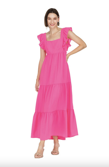 Jade Hot Pink Maxi Dress