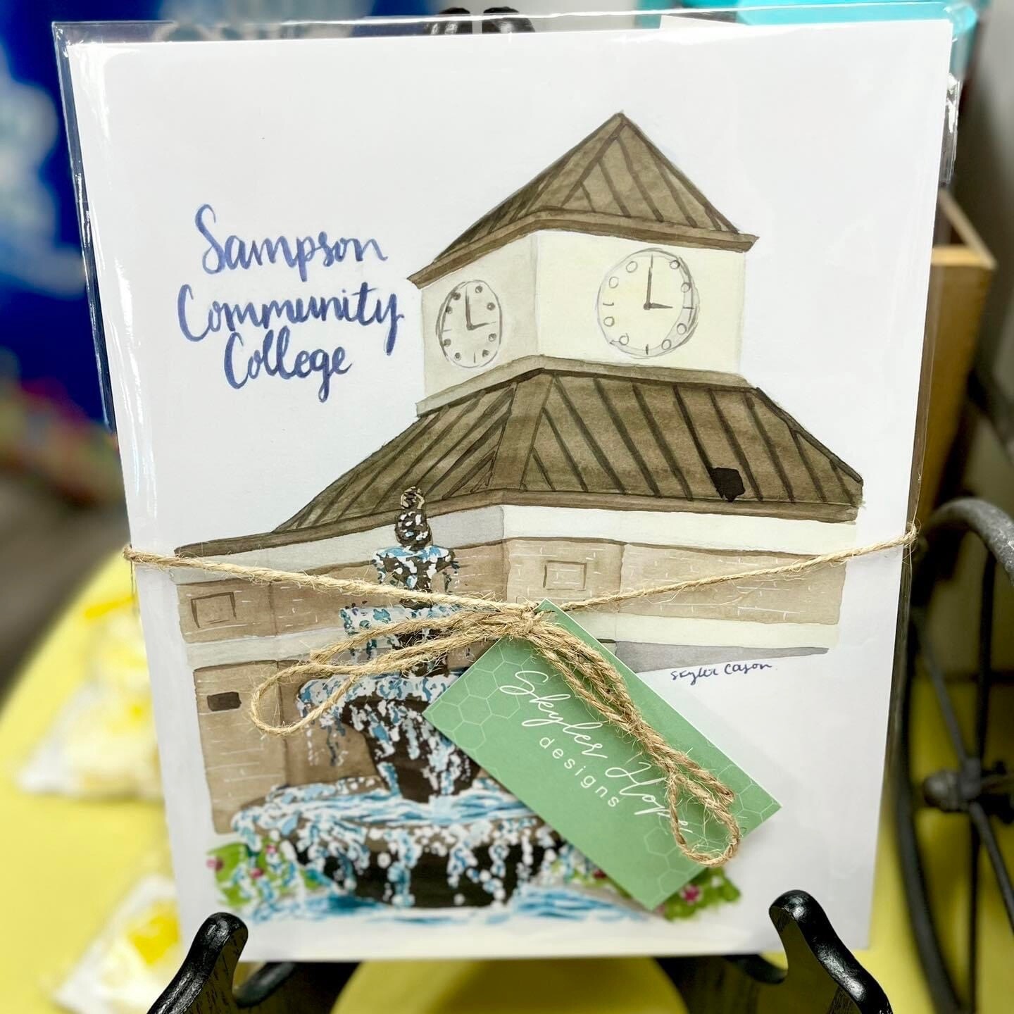 Collegiate Prints by Skyler Hope Designs, Size: 8x10&quot;, College: Sampson Community College