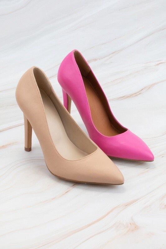 X2B Fuchsia Heel Pumps