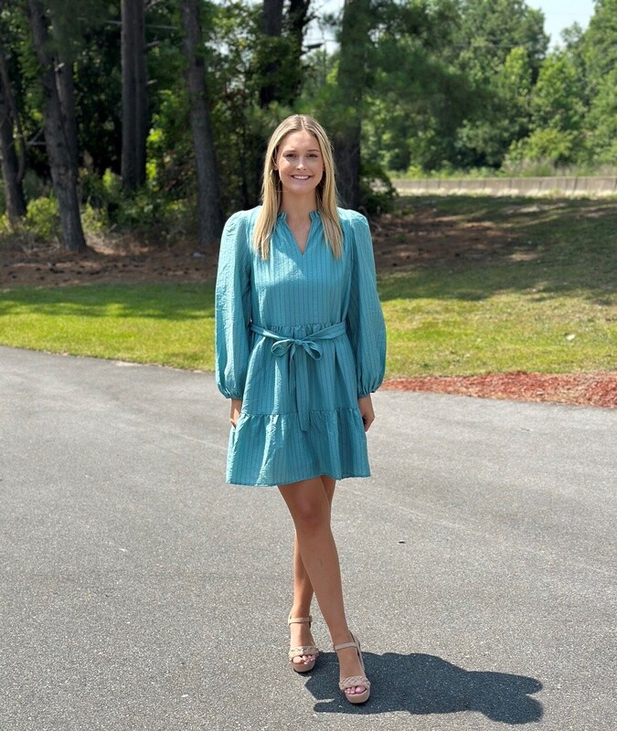 Jade Seafoam Tie Dress