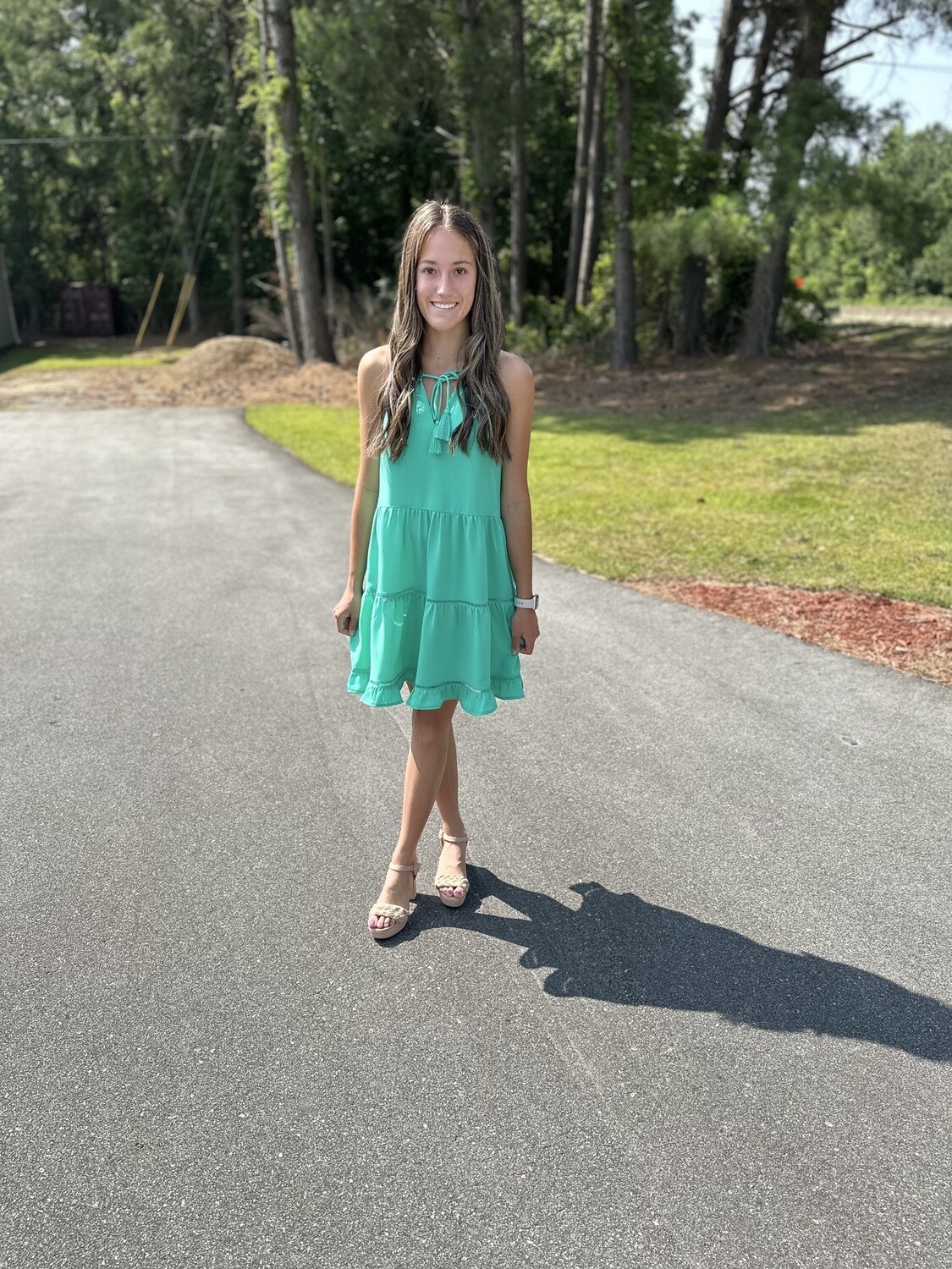 JOY JOY Caribbean tiered dress