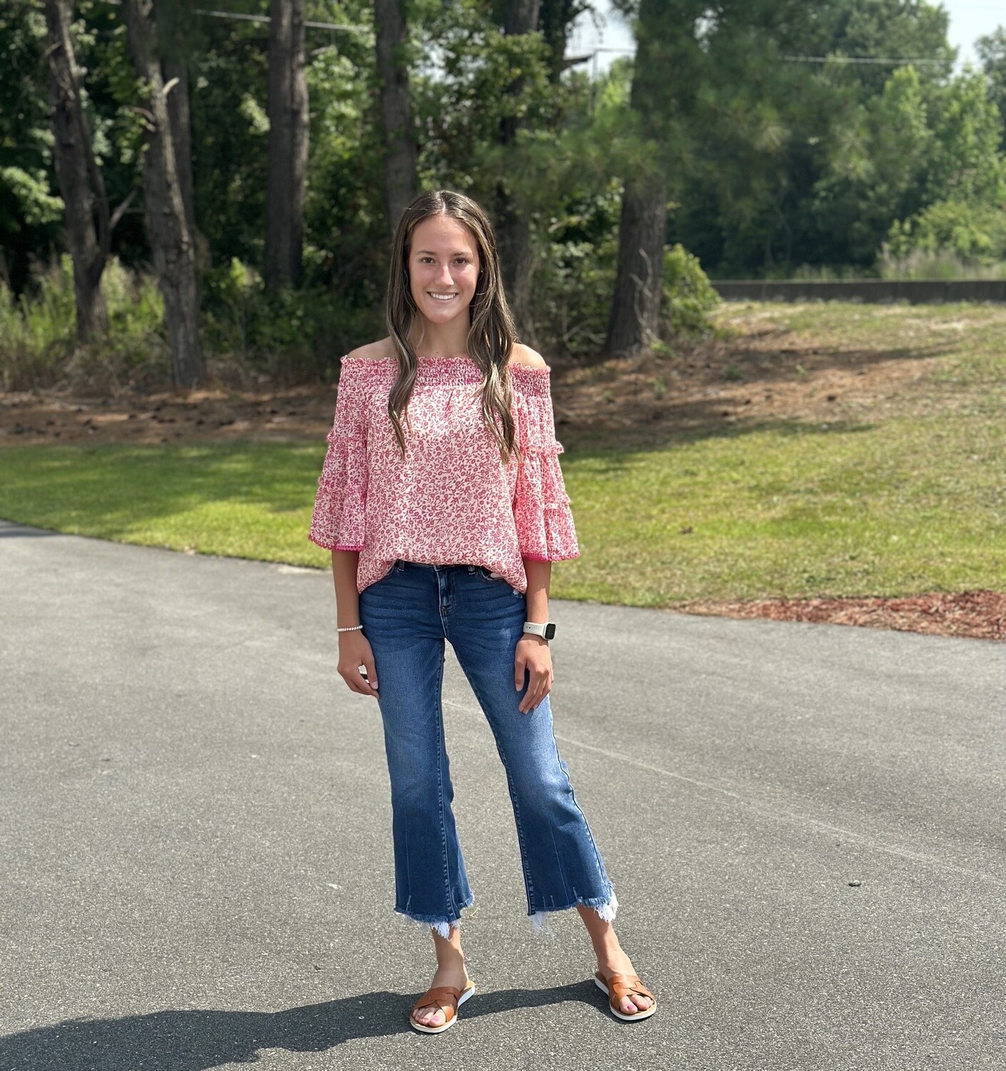JOY JOY Pink Vines Top