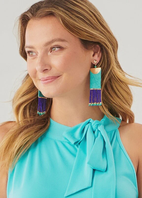 Charlie Paige Spirit Wind Colorful Beaded Earrings