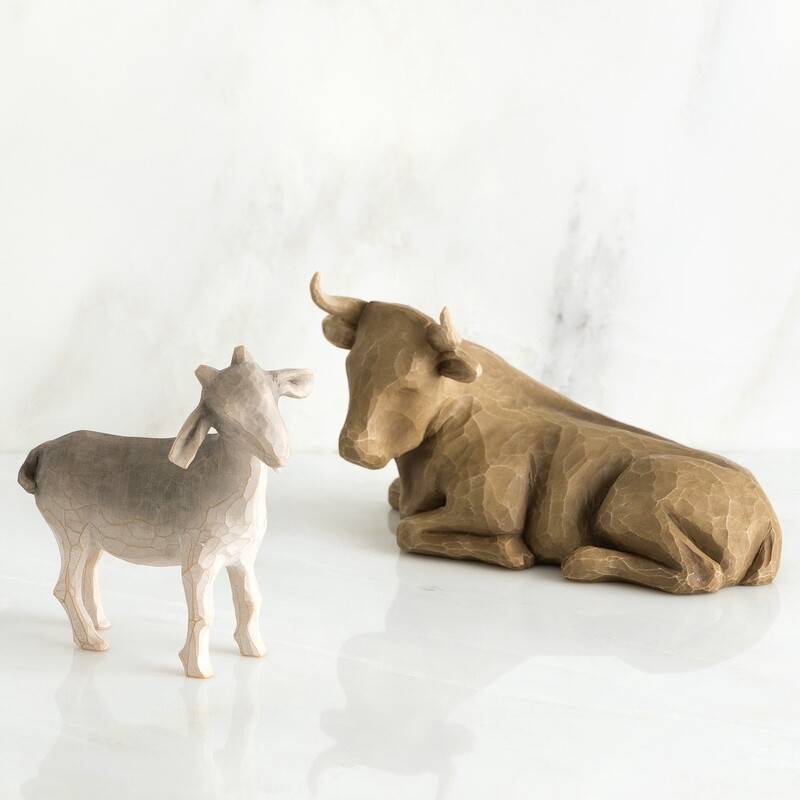 Willow Tree Ox and Goat