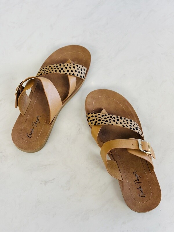 Charlie Paige Printed Sandals