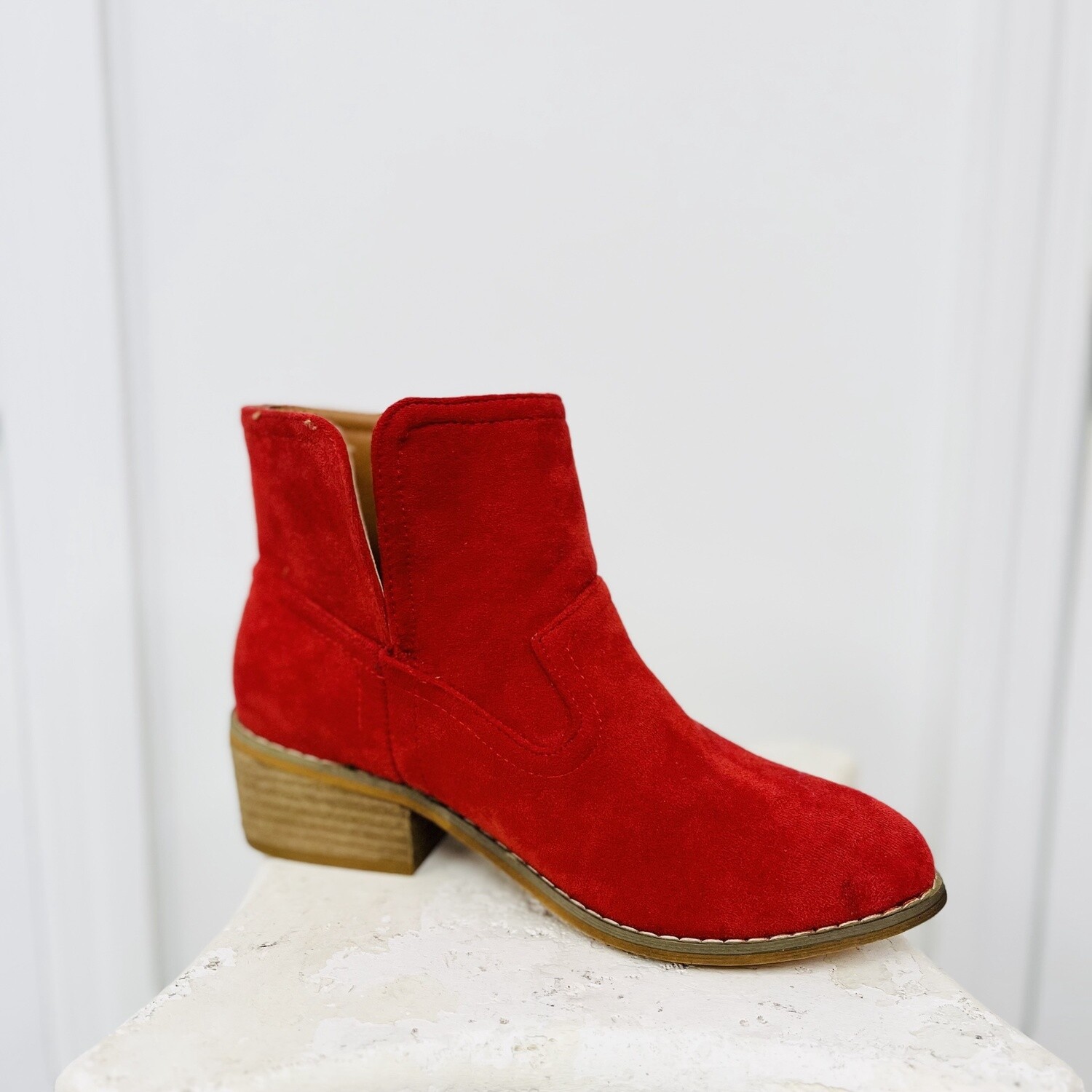 Corkys Boutique Red Salem Suede Boot