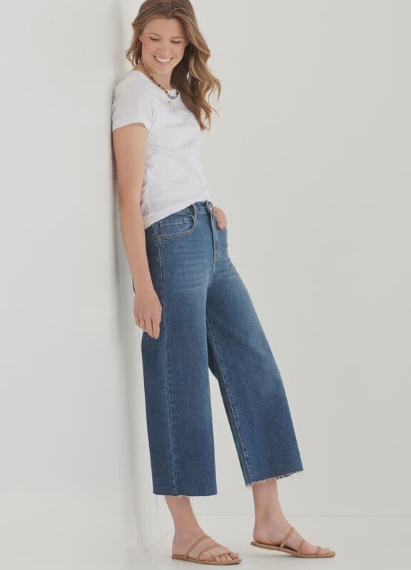Charlie Paige Amara Cotton wide Leg Jeans