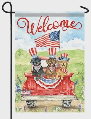 Patriotic Double Sided Garden Flags