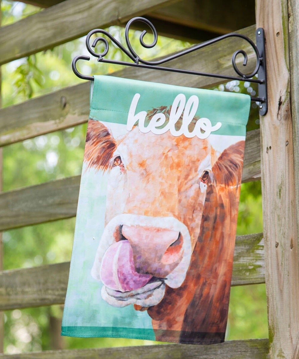 Evergreen Cow Double Sided Garden Flags, Colour: On The Nose