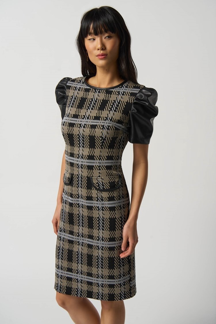 Joseph Ribkoff Plaid Tunic Dress