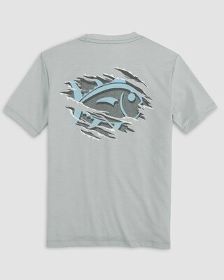Southern Tide Youth Heather Tearing It Up Performance T-Shirt