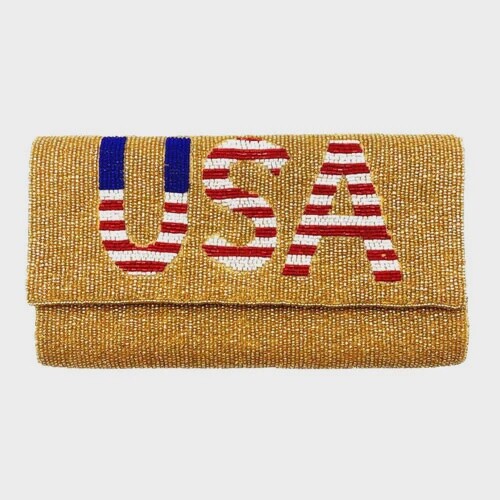 Beaded Crossbody Clutch