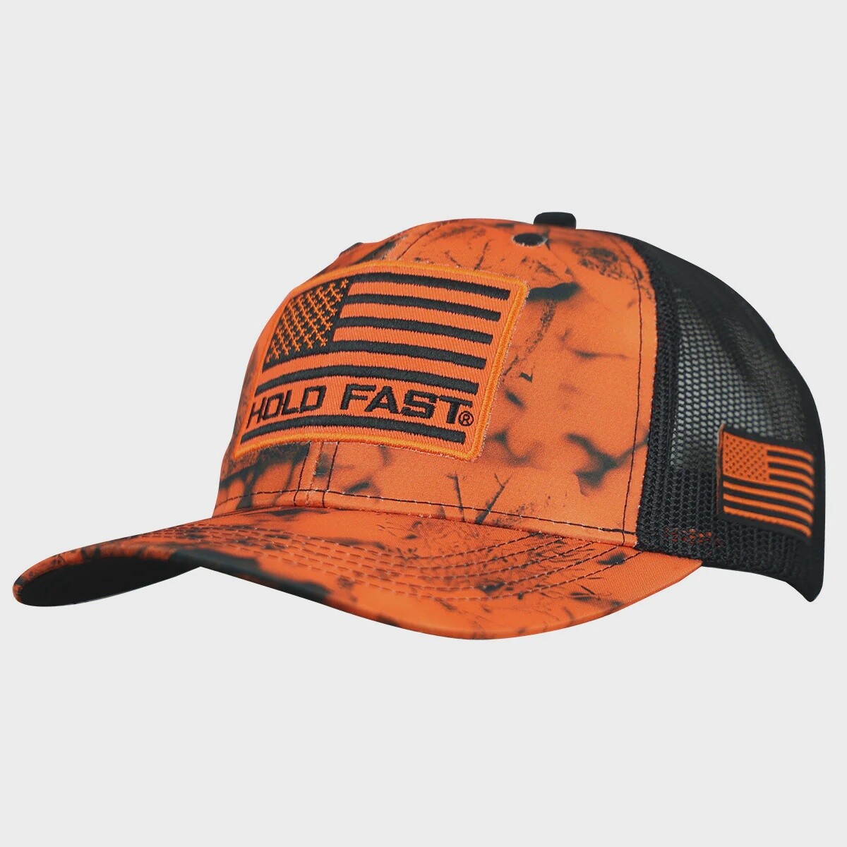 Hold Fast Hunter Orange Camo Cap