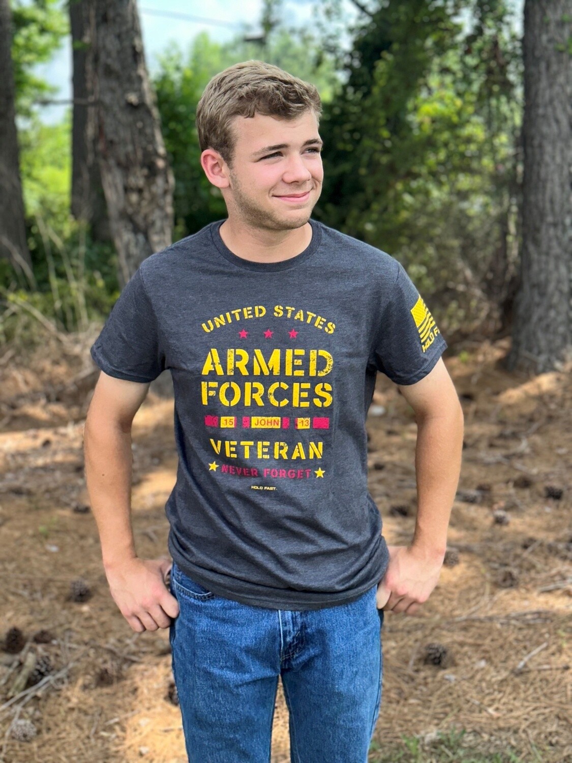 Hold Fast United States Military Veteran T- Shirt