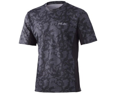 Huk Men's Icon X Running Lakes Volcanicanic Ash Shirt