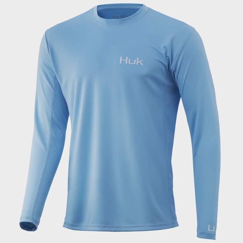 Huk Mens Icon X Solid Long Sleeve Shirt