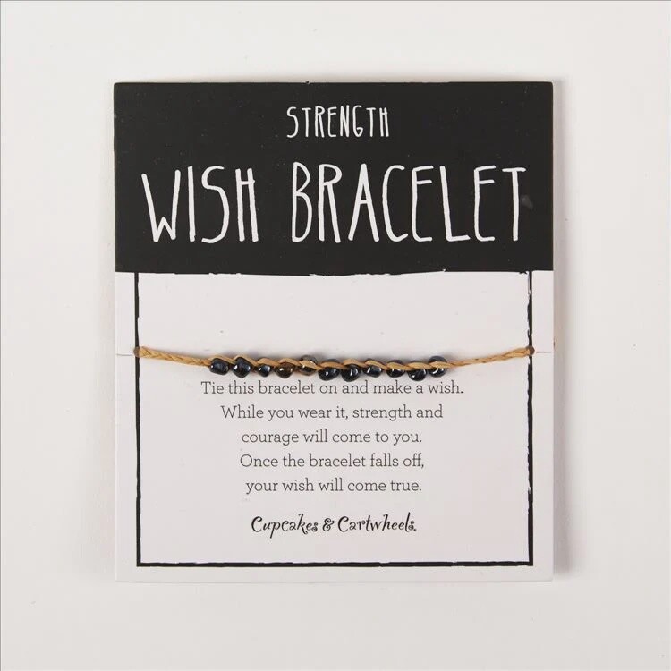 Adjustable Inspiring Wish Bracelets, Phrase: Strength