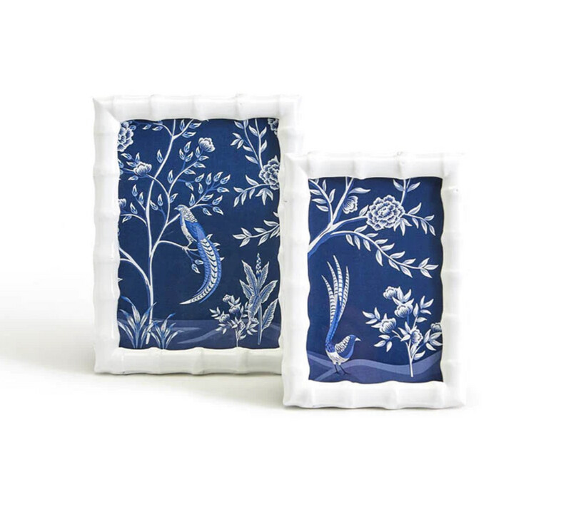 Two&#39;s Company Blue and White Frame 8x10