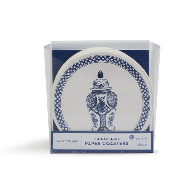 Two&#39;s Company Chinoiserie Paper Coasters