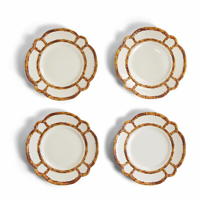 Two&#39;s Company Bamboo Touch Dinner Plate