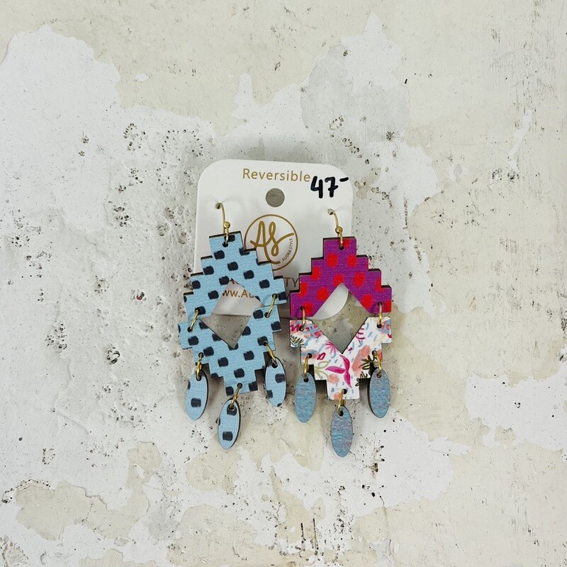 Audra Style Naomi Reversible White Magic Dragon Patina Dangle