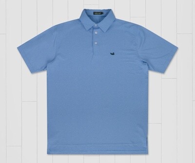 Southern Marsh Azores Performance Oxford Blue Polo
