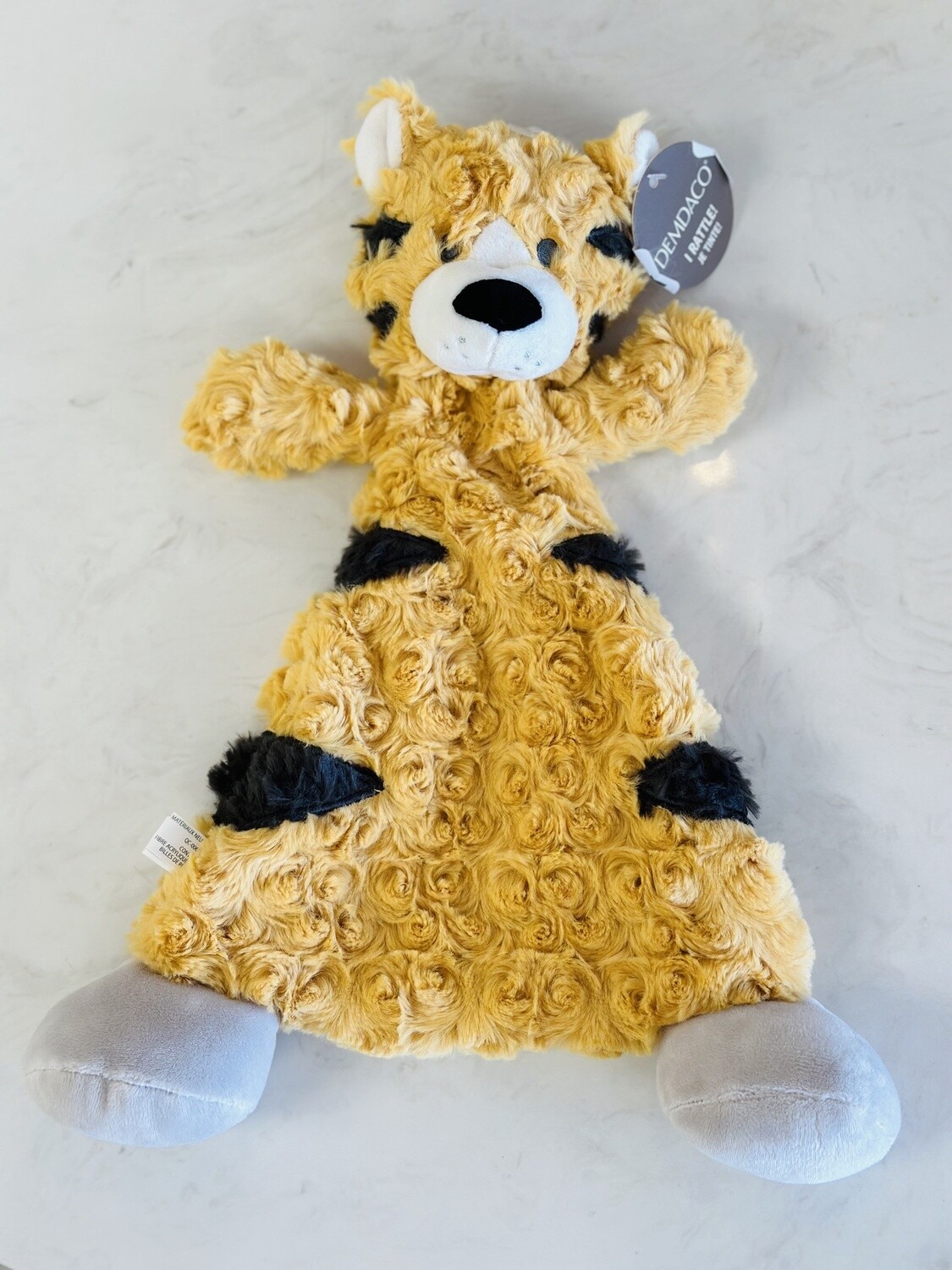 Demdaco Tiggy The Tiger Rattle Blankie