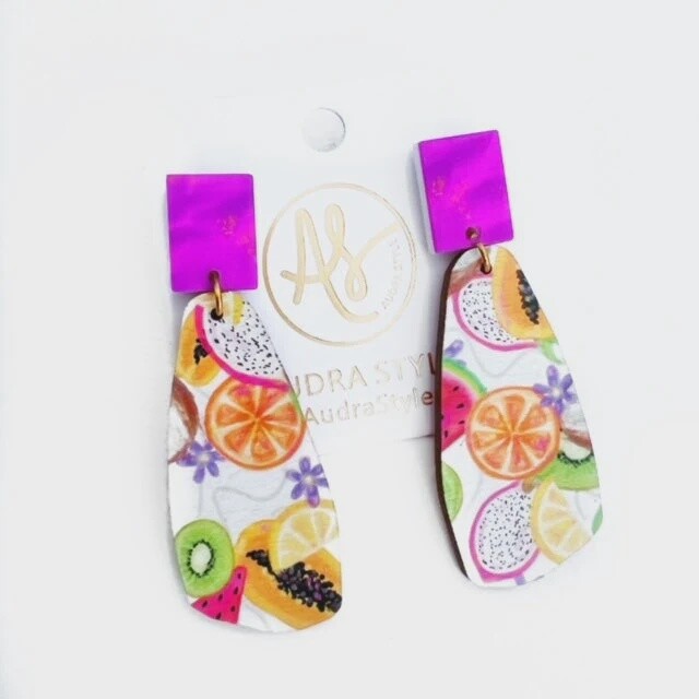 Audra Style The OG Dangle, Phrase: Tropical Fruit White