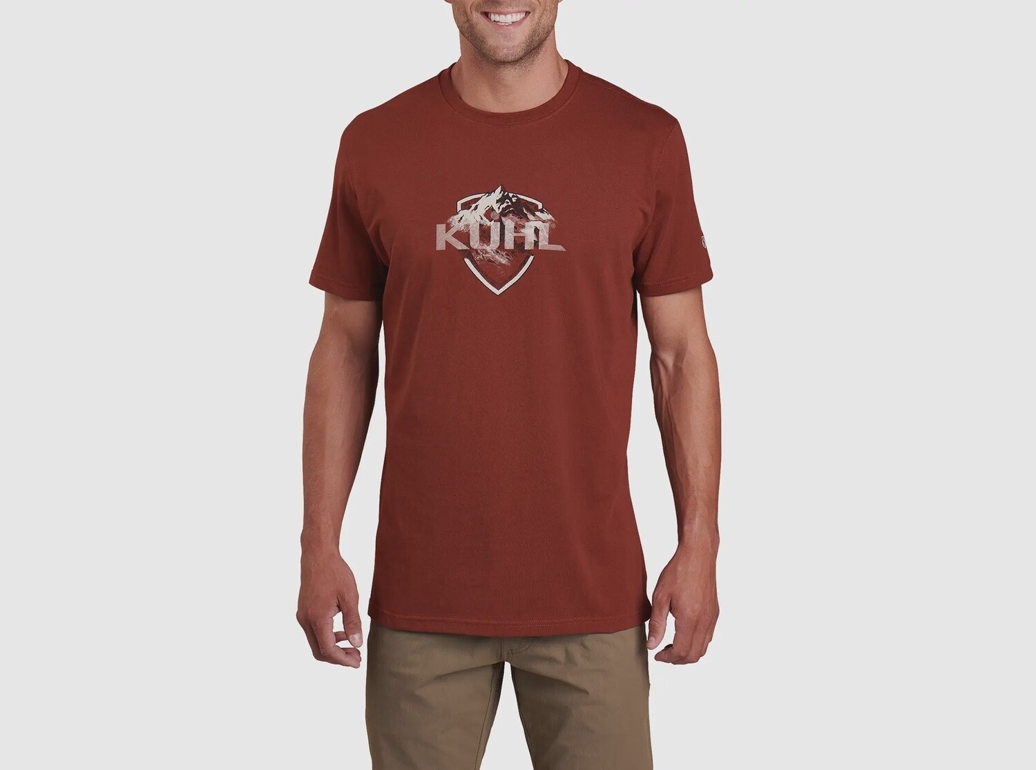 Kuhl Men&#39;s Born in the Mountains Tee, Size: Large, Colour: Cayenne