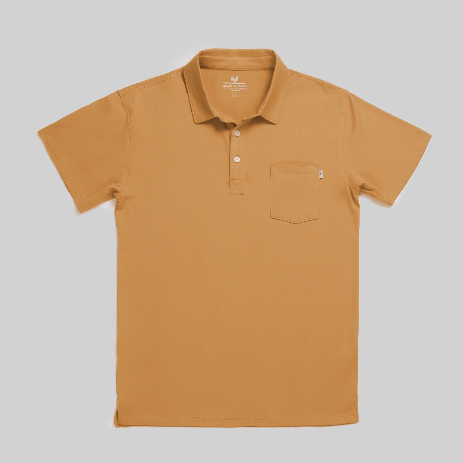 Beach and Barn Men&#39;s Port City Polo, Size: Medium, Colour: Orange