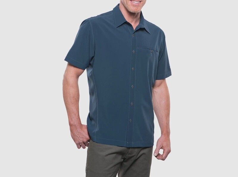 Kuhl Renegade Men&#39;s Short Sleeve Shirt, Size: Medium, Colour: Navy