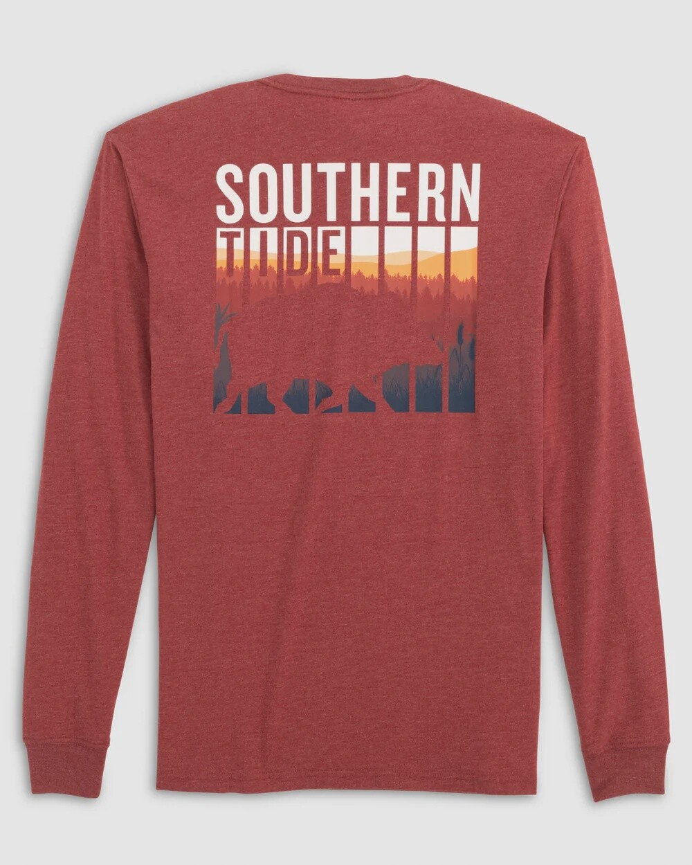 Southern Tide Men&#39;s Heather Prey Boar Long Sleeve T-Shirt