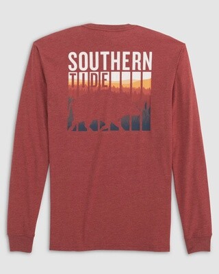 Southern Tide Men's Heather Prey Boar Long Sleeve T-Shirt