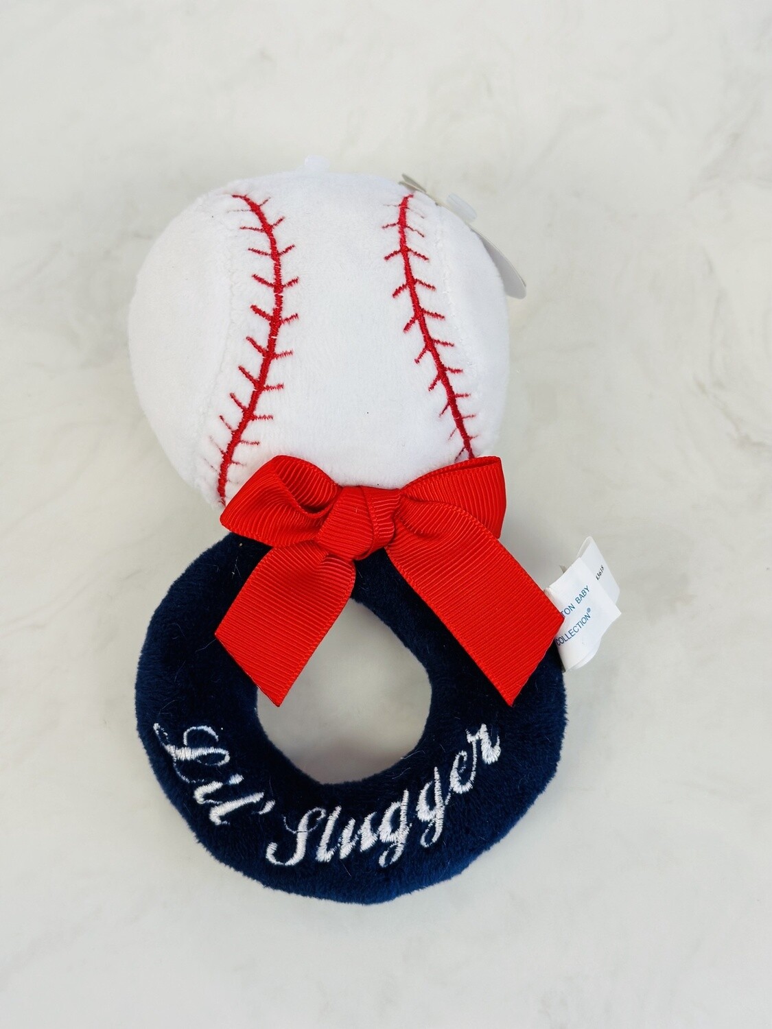 The Bearington Collection (Baby) Lil Slugger Ring Rattle