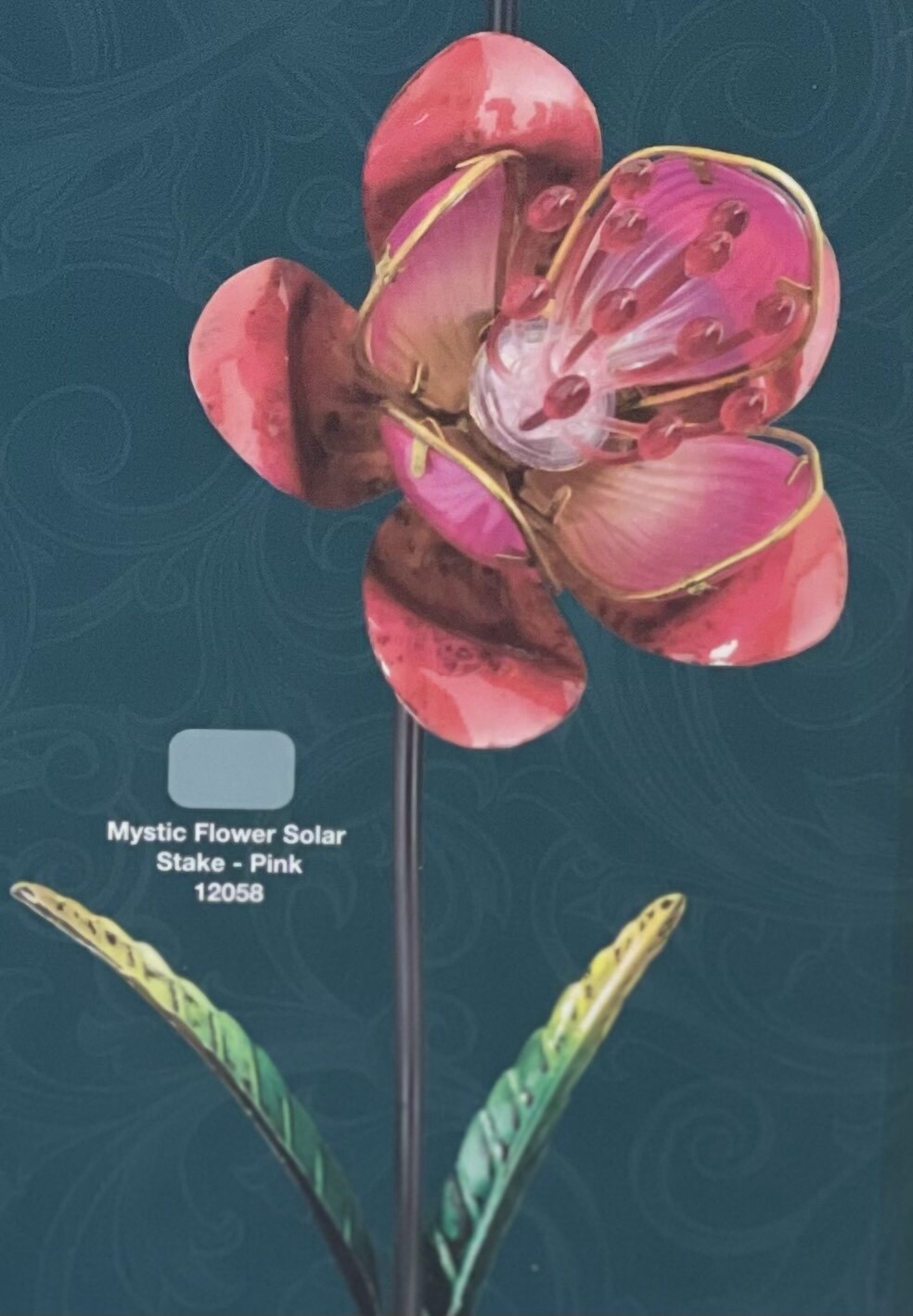 Regal Art &amp; Gift Solar Flower Stake, Colour: Pink