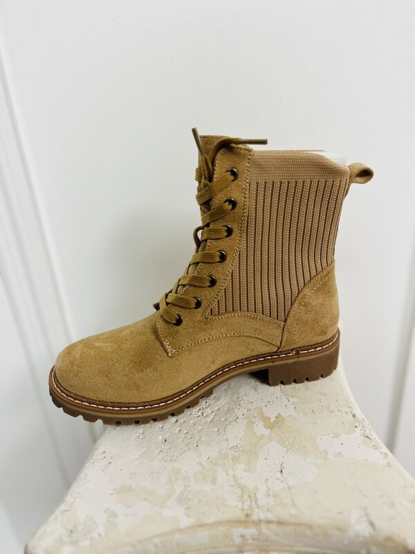 Corkys Boutique Creep It Real Camel Suede Boots