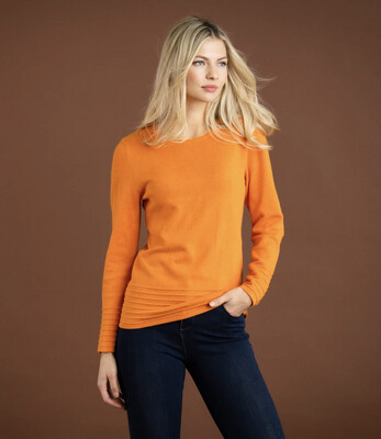 Marble Fashions Orange Batwing Sweater