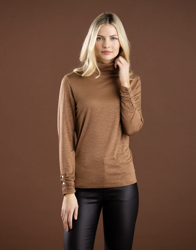 Marble Fashions  Classic Fit Polo Neck Top
