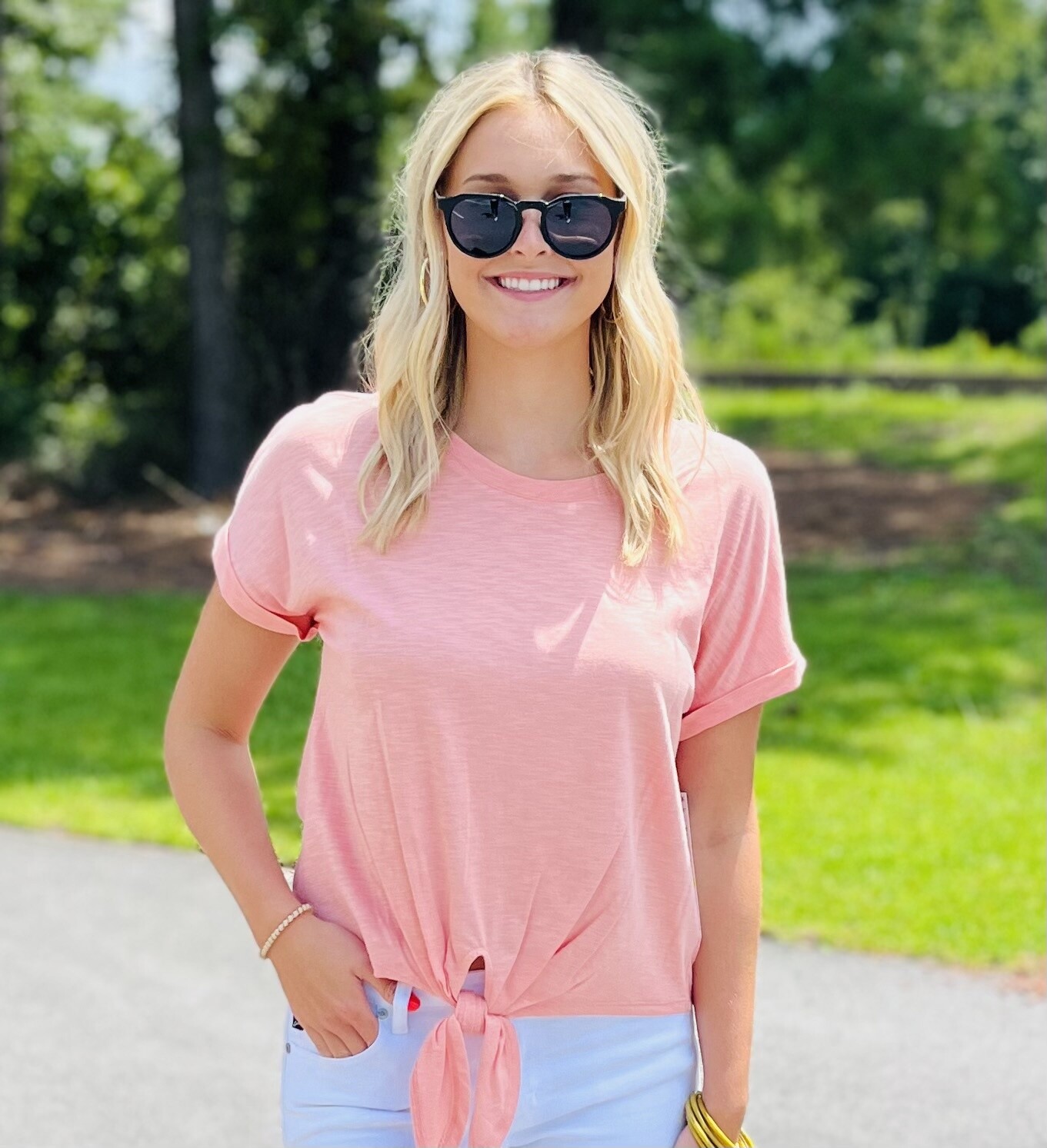 Skye&#39;s the Limit Amalfi Coral Top