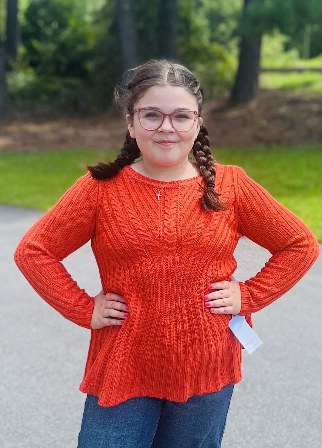 Skye&#39;s the Limit Positano Orange Sweater