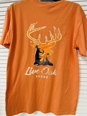 Live Oak Brand Deer Silhouette Buck Bow Hunter