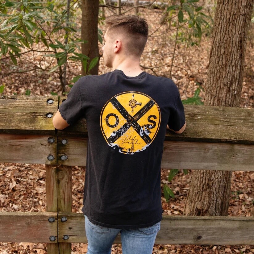Old South Men&#39;s Railroad Crossing Short Sleeve Tee