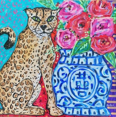 Audra Style Leopard and Ginger Jar Print 11x14