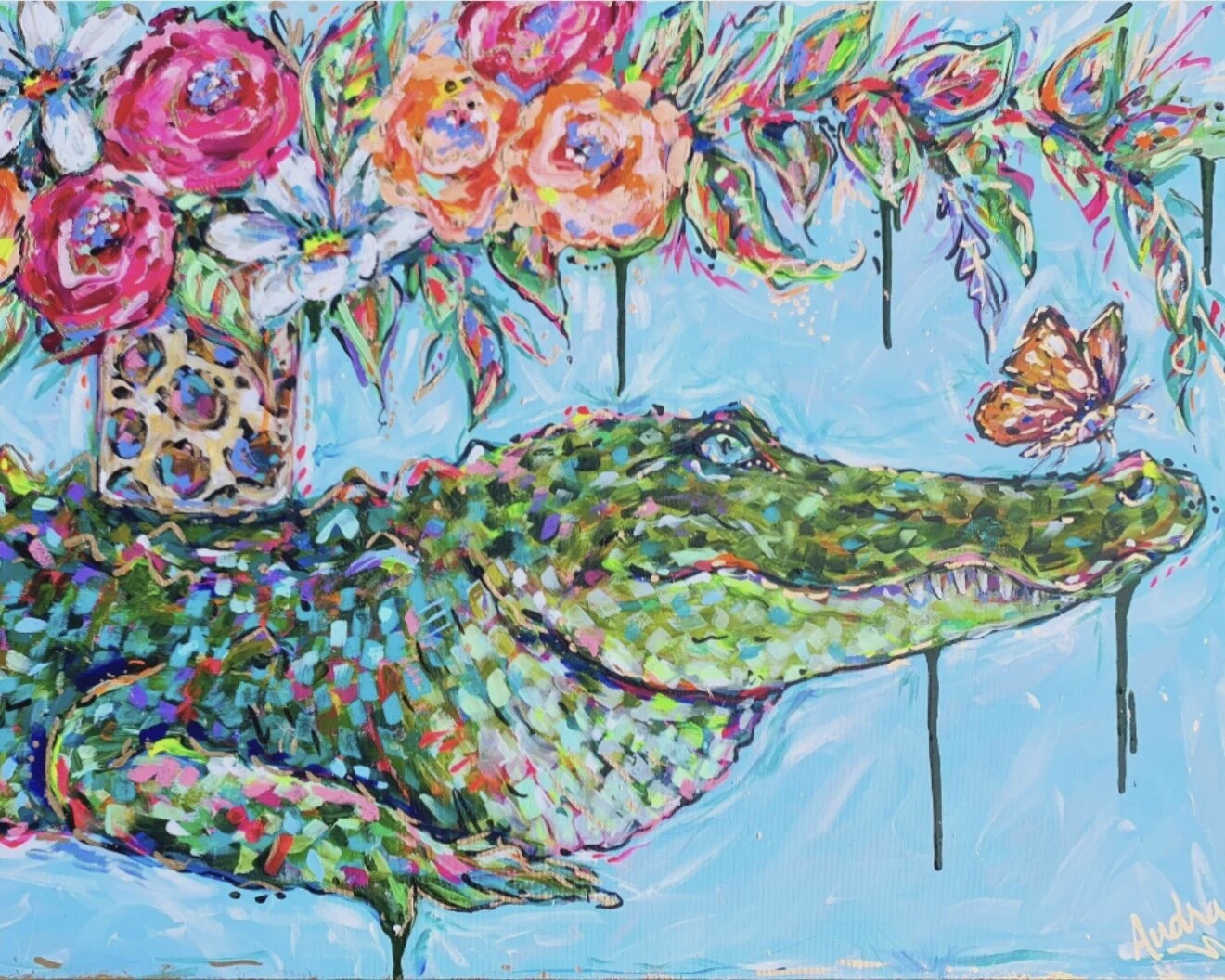 Audra Style Alligator Print 11x14