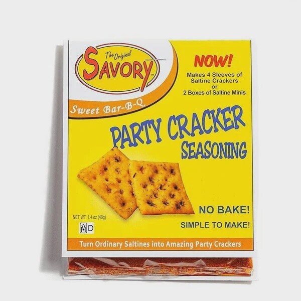 The Original Savory Fine Foods Party Cracker Seasoning  Packets, Flavor: Sweet Bar-B-Q