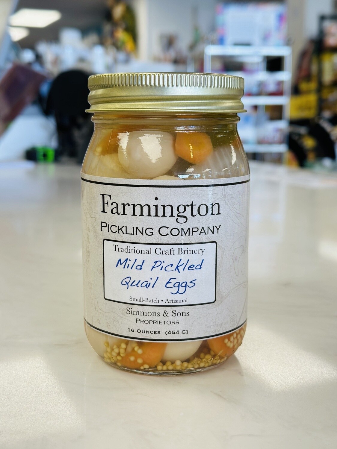 Farmington Pickling Company Mild Pickled Quail Eggs