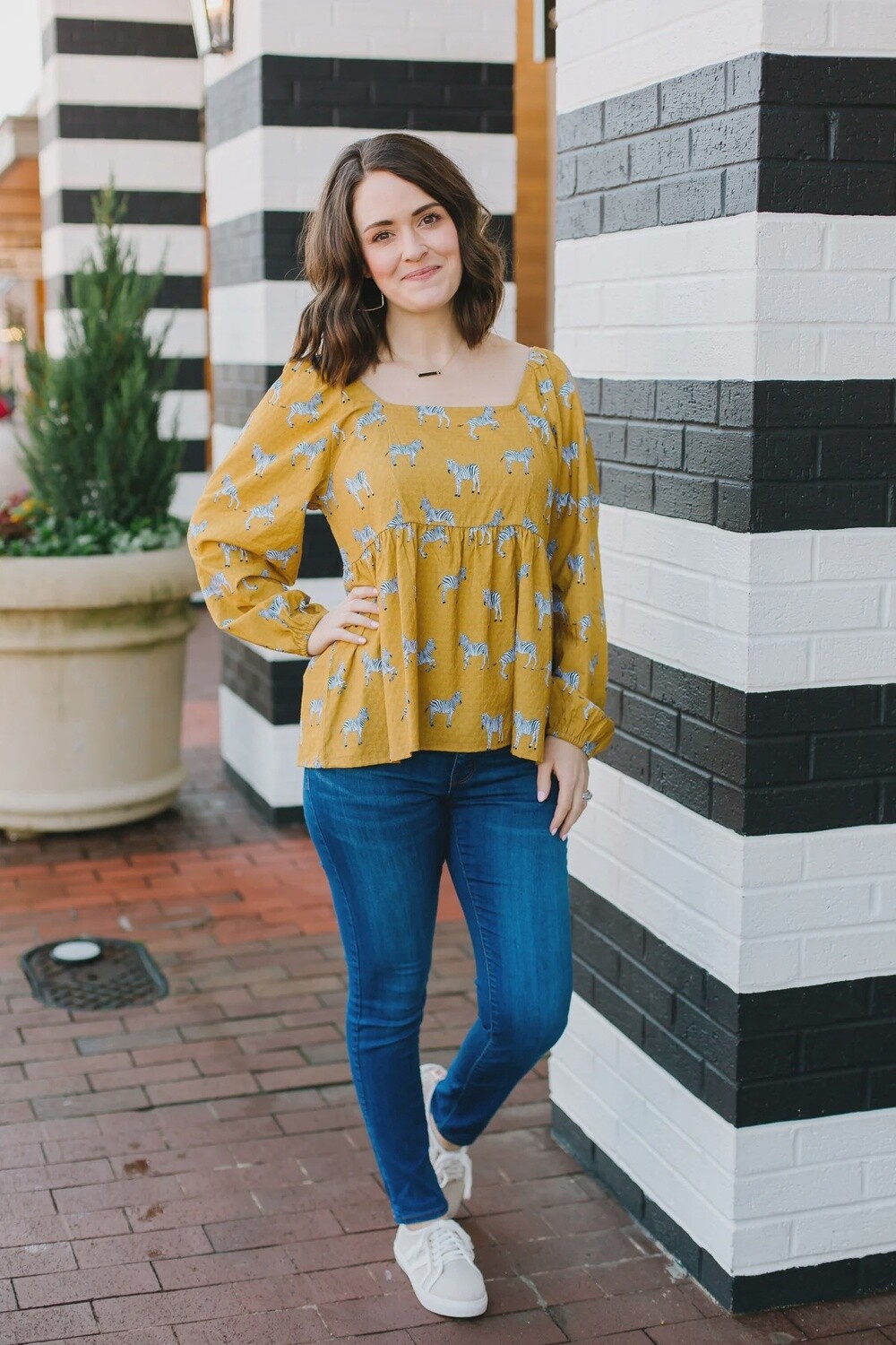 Michelle McDowell Lucky Stripe Mineral Kristen Top