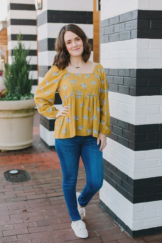 Michelle McDowell Lucky Stripe Mineral Kristen Top
